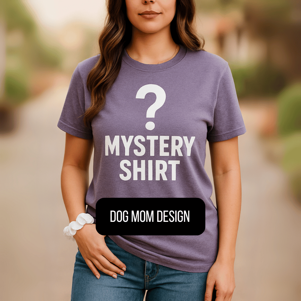 Mystery Dog Lover Graphic T-Shirt Surprise Dog Mom Tee