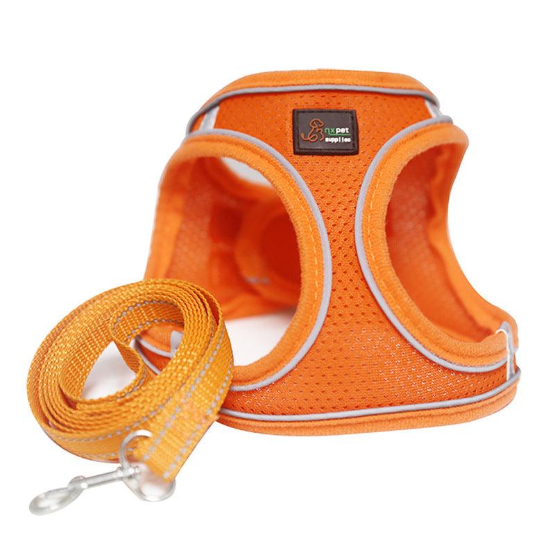 Reflective Pet Harness With Leash