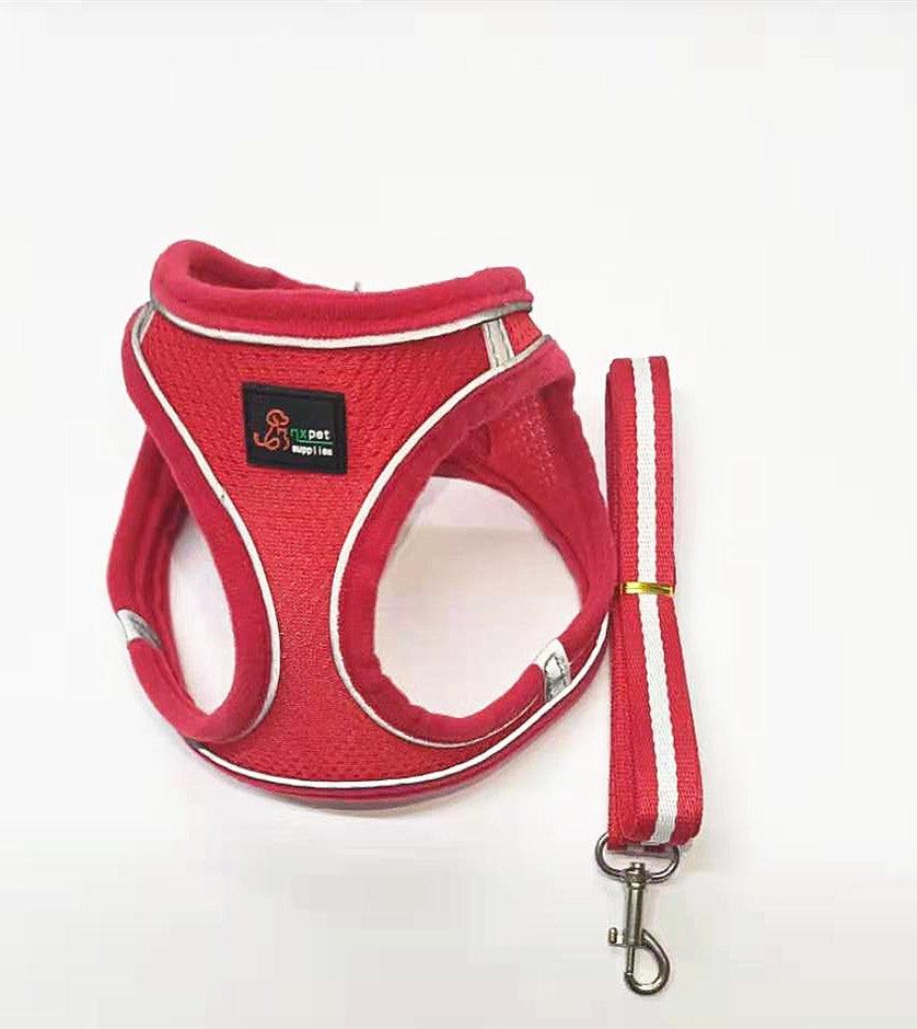 Reflective Pet Harness With Leash
